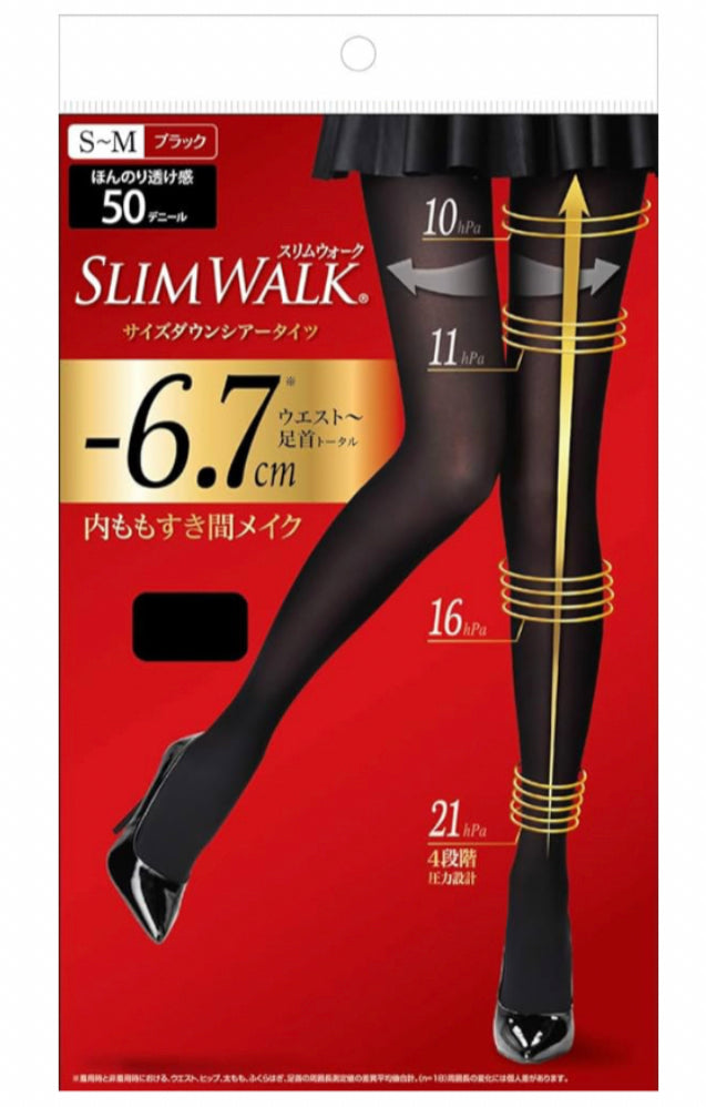 Slim walk -6.7cm 絲襪