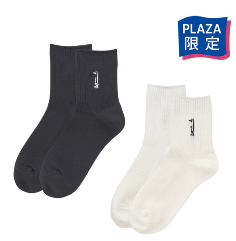 日本plaza限定Agnes b 襪 1set兩對