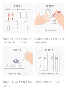 SUGUME居家自我癌症檢查套裝
（肝癌風險）